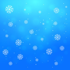 falling snowflakes background