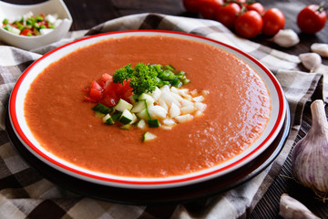 Vegetable soup gazpacho