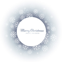 merry christmas snowflakes