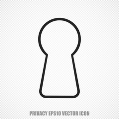 Security vector Keyhole icon. Modern flat design.