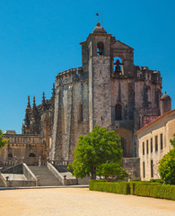 Fototapeta na wymiar Tomar fortress and abbey in Portugal