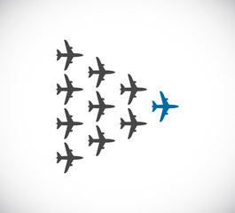 plane leader icon