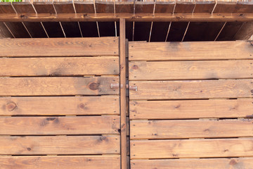 Fototapeta premium Two closed doors in the locker room