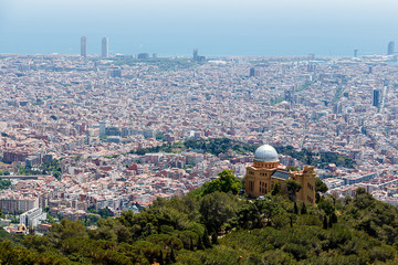 Barcelona Cityscape as seen from Tibidabo