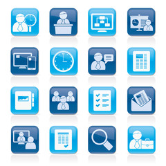 Business, presentation and Project Management icons - vector icon set 