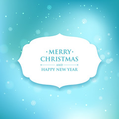 blue snowflakes background