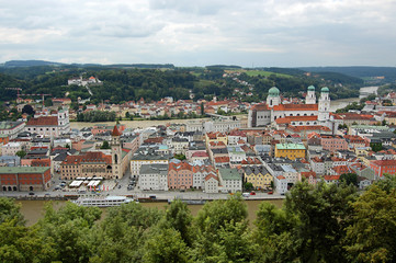 Fototapeta na wymiar Passau panorama