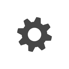 Gear Icon, Gear Icon Isolated on White Background