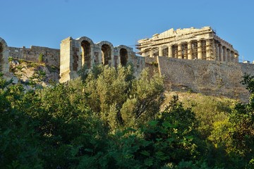 Fototapeta premium The ancient Acropolis in Athens, Greece