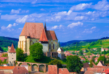 Fortified church Biertan in Transylvania, Romania