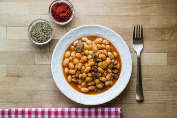 Baked beans / Kuru Fasulye / Turkish Food.