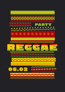 retro traditional decorative pattern. reggae color music backgro