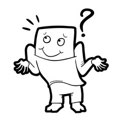Character with funny expression