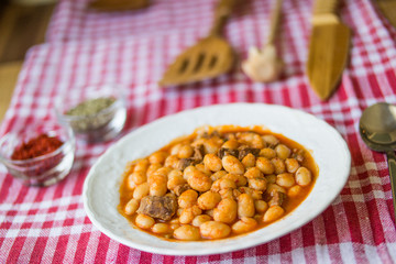 Baked beans / Kuru Fasulye / Turkish Food.