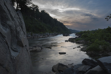 Washington DC  - July 21, 2016: Little Falls at 3.1ft