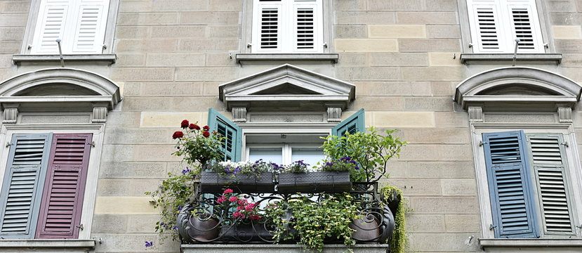 balcon fleuri