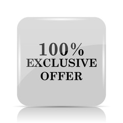 100% exclusive offer icon