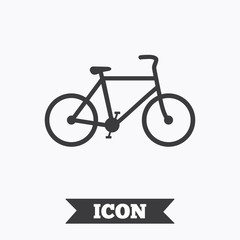 Bicycle sign icon. Eco delivery.