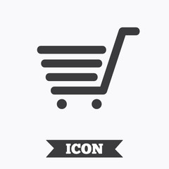 Shopping Cart sign icon. Online buying button.