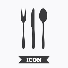 Fork, knife, tablespoon. Cutlery set.