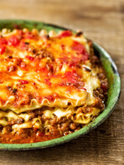 rustic italian cheesy lasagna pasta