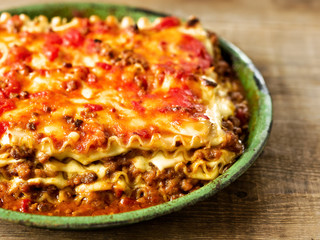 rustic italian cheesy lasagna pasta