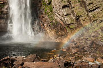 Fototapeta na wymiar Cascadanta waterfall, serra da canastra, minas gerais, brazil