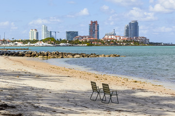 Beach Chairs for Two - Victoria Key - Miami