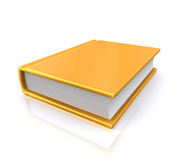 3D illustration of Golden book.