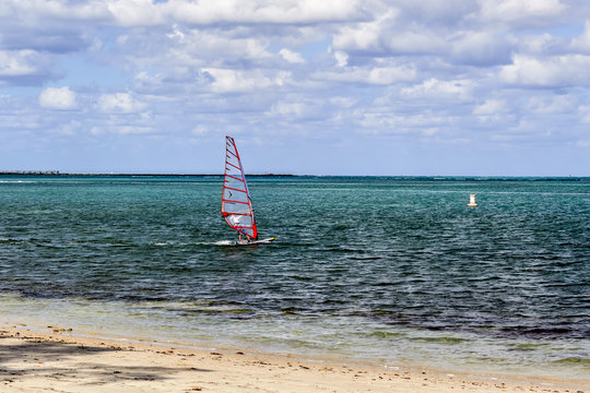 Windsurfing at Miami Beach