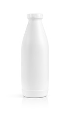 blank packaging beverage plastic bottle isolated on white backgr
