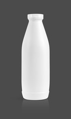 blank packaging beverage plastic bottle isolated on gray backgro