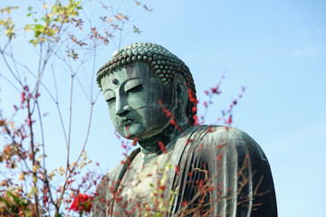 The Great Buddha of Kamakura Daibutsu is a bronze statue of Amida Buddha
