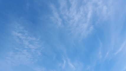 White cloud and blue sky background