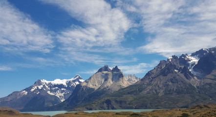Fototapeta na wymiar Mountain at Torres del Paine National Park