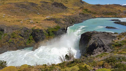 Waterfall at Torres del Paine National Park