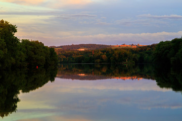 Sunset in Amsterdam NY Mohawk River