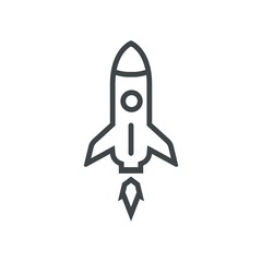 Rocket logo vector