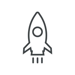 Rocket logo vector