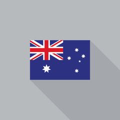 Australia flag flat design vector illustration