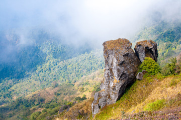 Kew Mae Pan naturel trail Viewpoint in Doi Inthanon Natural Park, Thailand