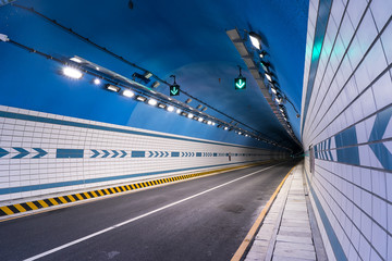 Fototapeta na wymiar modern road tunnel