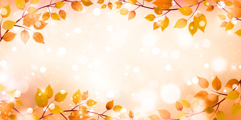 Fototapeta premium 紅葉 秋 風景 背景