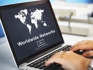 Worldwide Networks Connection Globalization Technology Concept