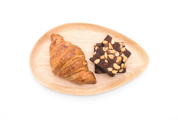 croissant and brownies