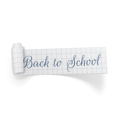 Back to School curved paper Banner