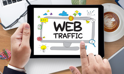 WEB TRAFFIC (business, technology, internet and networking conce