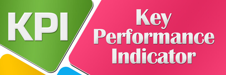 KPI - Key Performance Indicator Colorful Rounded Squares 