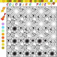Coloring book for kids. Outline illustration for coloring