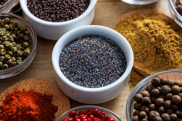Poppy seeds and other spices